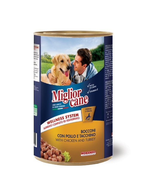 Migliorcane Chunks with Chicken and Turkey