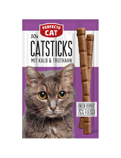 Perfecto Cat Cat Sticks with Veal & Turkey