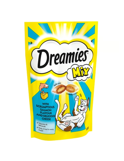 DREAMIES Mix With Scrumptious Salmon Flavour & Delicious Cheese