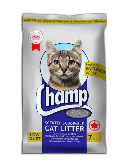 Champ Scented Scoopable Cat Litter