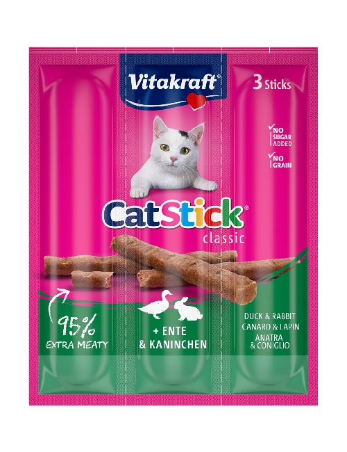 Vitakraft Cat Stick Classic Duck & Rabbit
