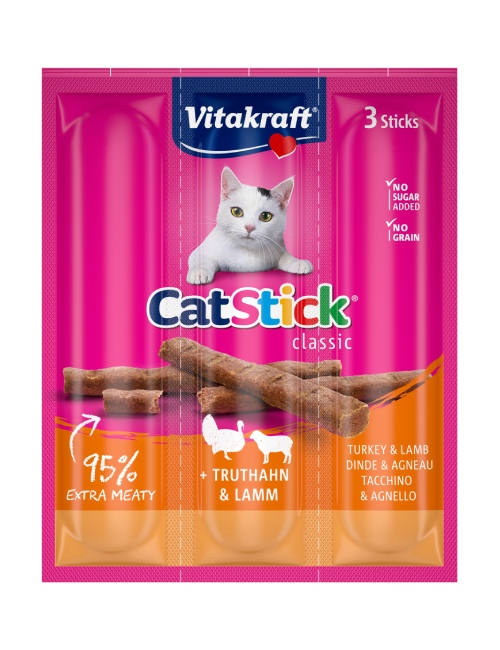 Vitakraft Cat Stick Classic Turkey & Lamb