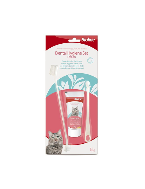 Bioline Dental Hygiene Set For Cats