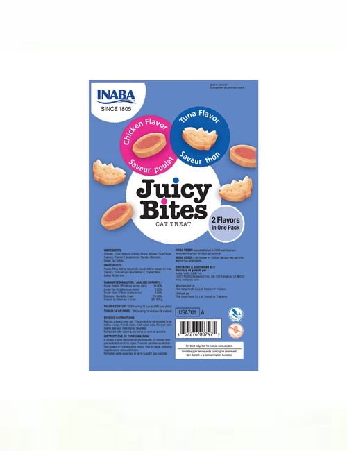 Inaba Juicy Bites Chicken and Tuna Flavors