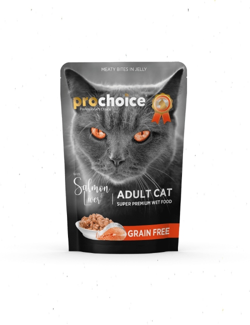 Prochoice Adult Cat Salmon and Liver Chunks in Jelly